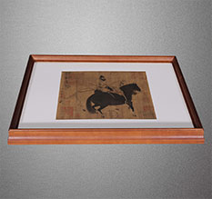 大石桥书画装裱配框服务案例